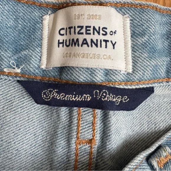 Citizens of Humanity Blue Denim Jeans Paloma Baggy Wide Leg High Rise 26 - Picture 14 of 16